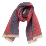 TEXTURED JACQUARD SCARF LOOP YARN WINTER WRAP_CWASC0871