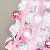 PINK RIBBON TREE TOPPER ORNAMENT SET_CWAJE5301