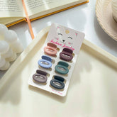 SET OF 6 SMALL CLAW HAIR CLIPS SIMPLE CHIC_CWAHA0386