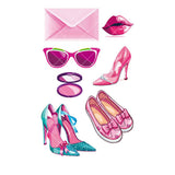 PINK GUITAR GIRL TATTOOS WATERPROOF KIDS PARTY_CWMM8382