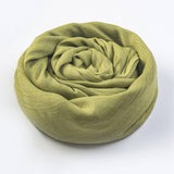 SOLID COTTON LINEN SCARF FOR WOMEN SUMMER SUN PROT_CWASC1451