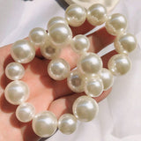 PEARL HAIR TIE BRACELET FOR WOMEN CHIC SWEET_CWAHA0128