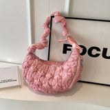 PLUSH VELVET CLOUD BAG WOMEN SHOULDER CROSSBODY_CUAB00602