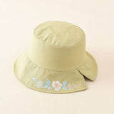 REVERSIBLE EMBROIDERED FLOWER BUCKET HAT_CWAH1411