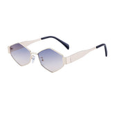 IRREGULAR METAL SUNGLASSES WITH WIDE TEMPLES_CWASG0594