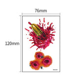 HALLOWEEN SCAR TATTOOS BLOODY WOUND STICKERS_CWMM8377