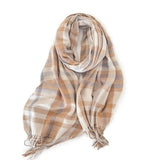THICK PLAID SHAWL SCARF SOFT WARM WRAP FOR WOMEN_CWASC0169