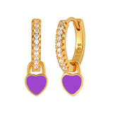 NEW SIMPLE MULTI COLOR LOVE GEOMETRIC EARRINGS_CWAJE1764