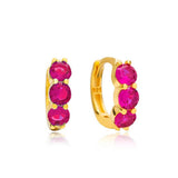 EUROPEAN AND AMERICAN COLORED GEMSTONE EARRINGS_CWAJE1765