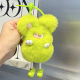 CUTE PLUSH BUNNY CAR KEYCHAIN BAG PENDANT_CWMM2534