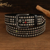 FASHIONABLE RIVET MUSHROOM STUD DIAMOND BELT_CWMM3939