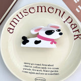 CUTE ANIMAL BUNNY PUPPY ACETATE SHARK CLIP_CWAHA5973