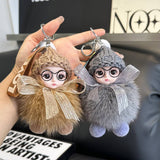 CUTE PLUSH DOLL CAR KEYCHAIN BAG PENDANT GIFT_CWMM2499