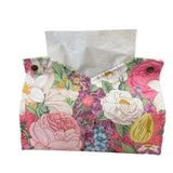 CREATIVE OIL PAINTING FLOWER LEATHER TISSUE BOX_CWMM2242