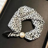 Ivory Pearl Magnetic Skinny Neck Scarf_Cwasc03933