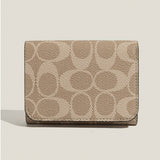 New Vintage Geometric Letter Mini 3-Fold Wallet_Cwab06269