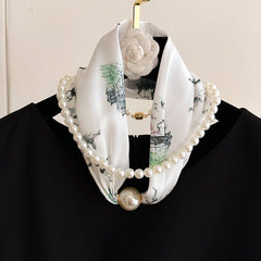 Pearl Magnetic Scarf Necklace For Shirts_Cwasc03932