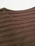 Versatile Solid Color Loose Knitted Sweater