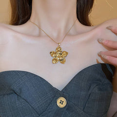LIGHT LUXURY FASHION FLOWER PENDANT NECKLACE_CWAJE2064