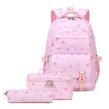 BACKPACKS FOR SCHOOL 3 PIECE FLORAL SET GIRLS_CWAB5460