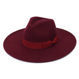 NEW AUTUMN AND WINTER BOW FASHION JAZZ HAT_CWAH1773