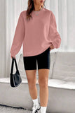 Waffle Long-Sleeved Off-The-Shoulder Hoodie