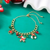 CHRISTMAS BELL WREATH PULL OUT BRACELET_CWAJE2392