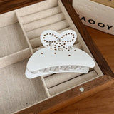 ELEGANT BOW RHINESTONE CLAW CLIP SOLID COLOR_CWAHA5904