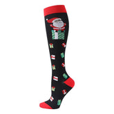 Women'S Christmas Sports Compression Socks_Cwms1870
