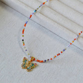 SWEET COLORFUL ZIRCON BEADED BRACELET NECKLACE_CWAJE2135