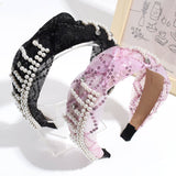 HIGH HEAD PRESSURE MESH KNOTTED HEADBAND_CWAHA2313