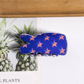 Usa Flag Hair Claw, Creative Patriotic Back Clip_Cwaha1265