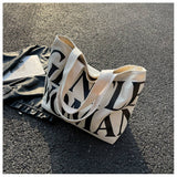 2024 NEW LETTER PRINT SIMPLE SHOULDER BAG_CWAB2671