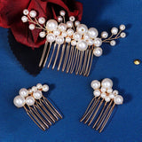 HANDMADE BRIDAL HAIR ACCESSORIES THREE PIECE SET_CWAHA2776