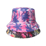2024 NEW COLORFUL COCONUT TREE PRINT BUCKET HAT_CWAH1565