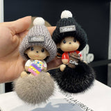 CUTE CARTOON MONCHHICHI CAR KEYCHAIN PENDANT_CWMM2502