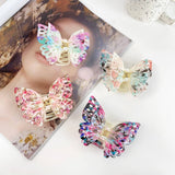 INK STYLE HOLLOW BUTTERFLY HAIR CLAW FAIRY CLIP_CWAHA1582