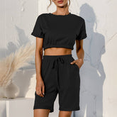 Pocket Casual Hoodie Two-Piece Set