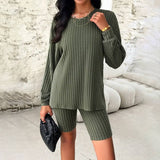 Women Casual Long Sleeved Top And Leggings Set_Cwstb0235
