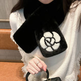 FAUX RABBIT FUR SCARF CHIC WARM WINTER NECK WRAP_CWASC1236