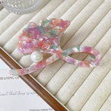 GINKGO LEAF PEARL HAIR CLAW ELEGANT FRENCH CLIP_CWAHA1347