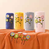 CORAL FLEECE FLOWER SQUARE TOWEL BATH TOWEL SET_CWMM2327