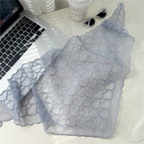 HEART LACE TRIANGLE SCARF SUN PROTECTION NECK WRAP_CWASC0840