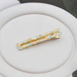 ACETATE HOLLOW SQUARE HAIR CLIP DUCKBILL BANG PIN_CWAHA2624