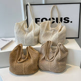 Cwab5061_New Straw Knitted Hollow Woven Bag