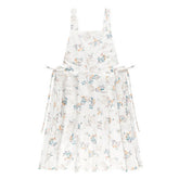 EXTENDED FLORAL PRINT LINEN APRONS WITH POCKETS_CWMM3306