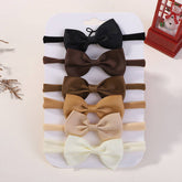 KIDS BOW HEADBAND SET ELASTIC NYLON NO MARKS_CWAHA6720