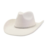 SUEDE DENIM COWBOY FEDORA HAT WESTERN ETHNIC STYLE_CWAH04394