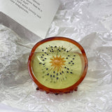 QUIRKY KIWI FRUIT ACETATE HAIR CLAW BACK BUN CLIP_CWAHA1340
