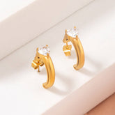 PERSONALIZED C SHAPED DIAMOND EARRINGS_CWMM3619